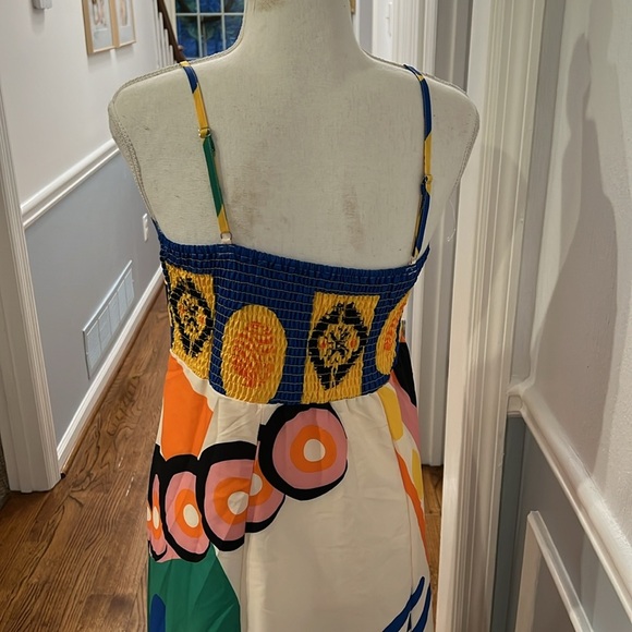 NWOT BOLD PRINT MAXI SPAGHETTI STRAP DRESS - SIZE SMALL - Picture 12 of 16